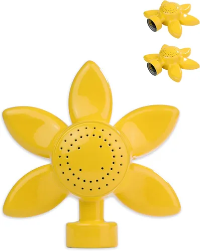 Rociadores de jardín para áreas pequeñas, diseño de flores, rociador circular de metal, cabezal de riego de plantas con flujo de agua suave para 2