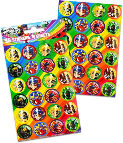 Miniatura 4 de The Miraculous Ladybug - Juego de mochila 3 piezas de suministros escolares con bolsa escolar de mariquita milagrosa de 15 pulgadas para niñas