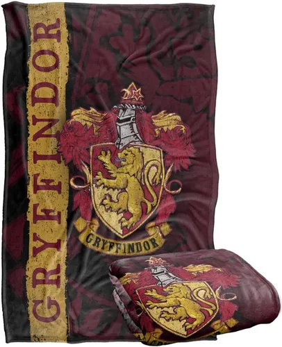 Manta de Harry Potter, 36 x 58 pulgadas, manta de Harry Potter House Crest Gryffindor sedosa al tacto súper suave