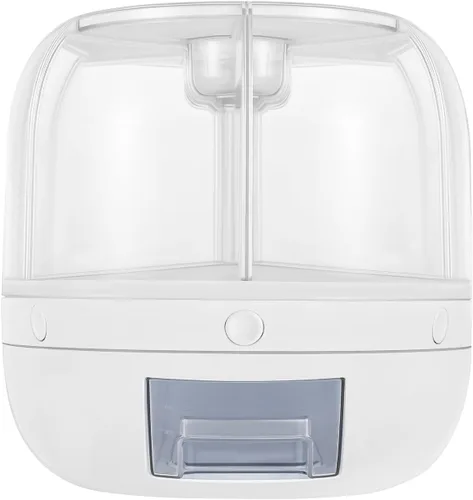 Miniatura 3 de Dispensador de granos de 360° de 6 rejillas, contenedor de almacenamiento giratorio de arroz, dispensador de alimentos secos de 13 libras