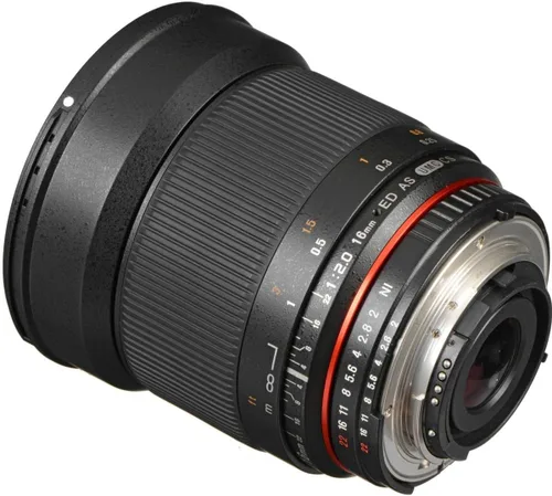 Miniatura 3 de Rokinon 16MAF-N lentes asférica, de gran angular 16 mm f/2.0