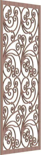 Miniatura 72 de 9 3/8"W x 24 3/8"H x 1/4"T Marilla Decorativos Paneles de Pared de Madera Calado, Abedul