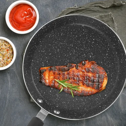 Miniatura 7 de Sartén antiadherente de 7 pulgadas: Sartén para freír huevo para tortilla para freír saltear cocinar pizza y más (sin tapa)