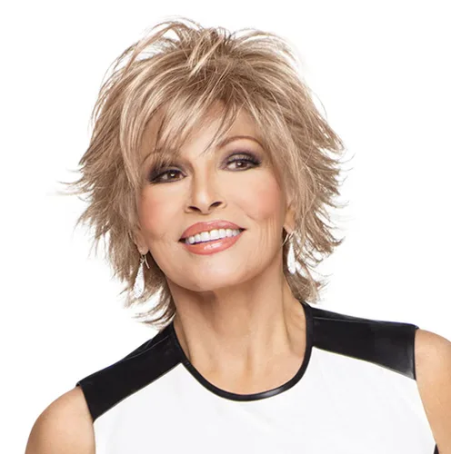 Miniatura 8 de Raquel Welch 14 pulgadas con parte superior ondulada de 14 pulgadas, pelo en la parte superior de la cabeza, solo la parte superior, no es una
