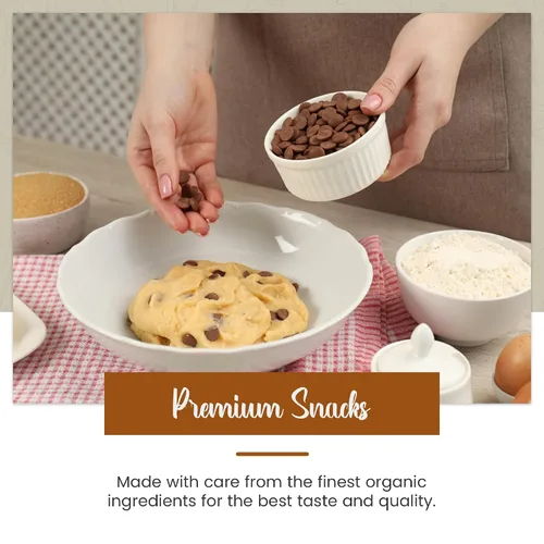 Miniatura 5 de Missy J's Mezcla de muestra de galletas de trigo integral y brownie de algarroba orgánica, sustituto saludable sin cafeína para chocolate, hecho