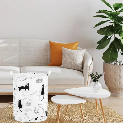 Miniatura 3 de Cesta plegable para ropa sucia para bebé, para guardería, niñas, niños, cesta de ropa sucia, portátil, alta, plegable, linda, cesta organizadora
