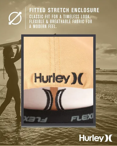 Miniatura 40 de Hurley Gorra de béisbol para hombre - Flexfit - Gorras de béisbol ajustadas para hombre (tamaños: S-XL)
