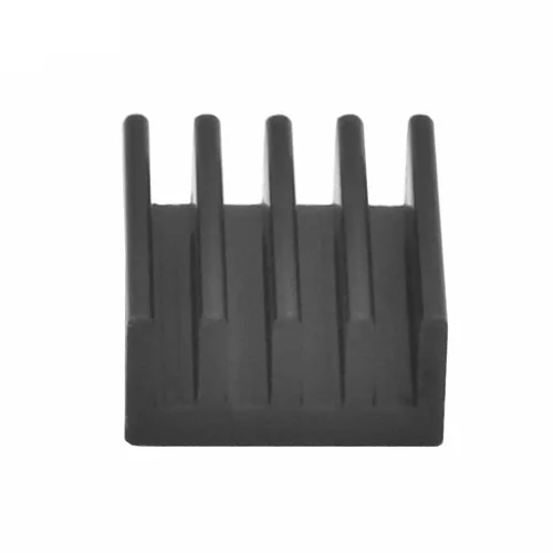 Miniatura 5 de Disipador de calor de aluminio negro con cinta adhesiva conductora térmica, enfriador de disipador de calor de 9 × 9 × 0.197 in para enfriar