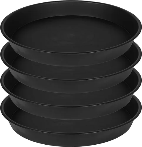 Miniatura 6 de Paquete de 2 cuencos para baño de pájaros de 14", 1,6" de profundidad, cuencos para baño de pájaros de plástico de 13, 14, 15, 16, 17, 20, 24