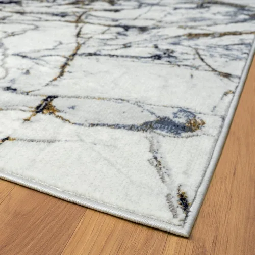 Miniatura 5 de LUXE WEAVERS Alfombra de área azul abstracta con efecto mármol 2x7