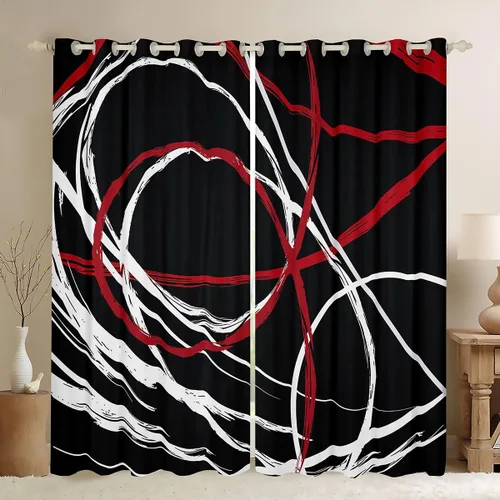 Miniatura 31 de Cortinas opacas de camuflaje con bandera estadounidense, regalo para niños, cortina de ventana de camuflaje verde con rayas negras, estrellas