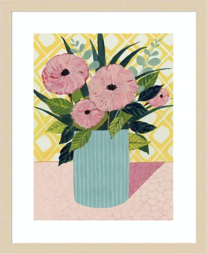 Miniatura 17 de Amanti Art Framed Wall Art Print 44x36 Retro Bouquet I by Grace Popp, Flowers Wall Art, Modern Contemporary Decor, X-Large Poster Painting Artwork