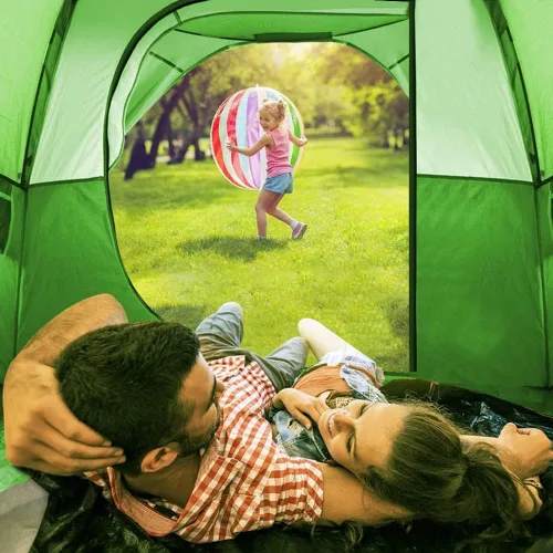 Miniatura 4 de CAMPROS CP 3 Person Tent, Dome Tents for Camping with Rainfly, Waterproof Camping Tent Easy Set Up, Portable Family Tent with Large Mesh Window &