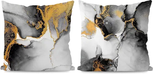 Miniatura 17 de KEUSPI Fundas de almohada decorativas negras y beige, juego de 4 fundas de almohada negras para sofá, decoración del hogar, estilo boho moderno