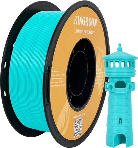 Miniatura 16 de Filamento para impresora 3D Kingroon PLA, 10 carretes, precisión dimensional +/- 0.02 mm, carrete de 10 kg (22 libras), 1.75 mm, negro