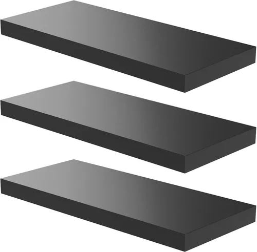 Miniatura 16 de Estante Flotante, Juego de 3 Estantes de Pared, 36 pulgadas de ancho x 12.75 pulgadas de profundidad x 2 pulgadas de alto, Estante Flotante de Pared