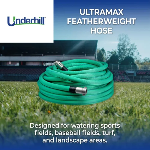 Miniatura 2 de Underhill UltraMax - Manguera de agua ligera para jardín de 50 pies, antitorceduras, 300 psi WP, 1200 psi BP, H10-050FW, 1 pulgada x 50 pies NPSH