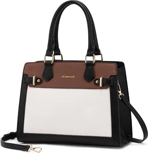 Miniatura 13 de LOVEVOOK Monederos y bolsos para mujer, bolso de hombro, bolso negro y asa superior de piel sintética para damas