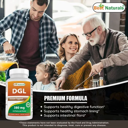 Miniatura 4 de Best Naturals DGL Masticable 380 mg y Óxido de Magnesio 500 mg