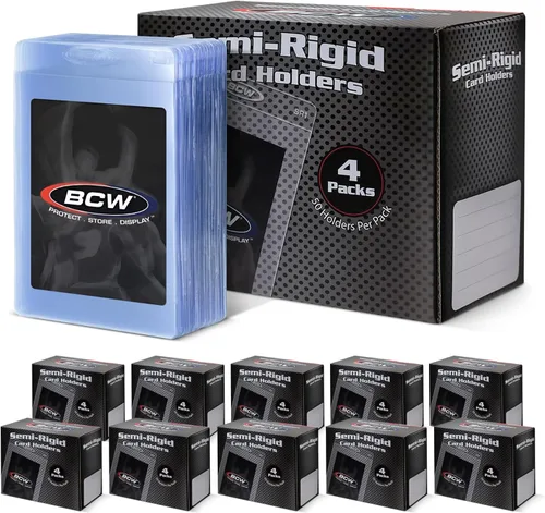Miniatura 9 de BCW Soporte para Tarjetas Semirrígido #1 Paquete de 100 Fundas Semirrígidas para Tarjetas para Preparación de Clasificación Fundas Protectoras