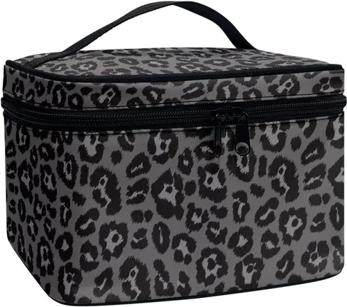 Miniatura 23 de Flashideas Bolsa de maquillaje para cosméticos Almacenamiento vertical Bolsa de maquillaje de viaje de gran capacidad, Caballo Azteca 1