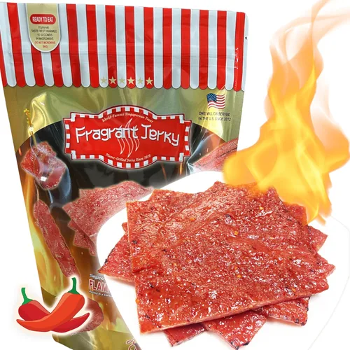 Singapore Street Food, carne seca de cerdo a la parrilla (sabor dulce y picante de 4 onzas). *Fresca a la parrilla por encargo *Enviado el mismo día