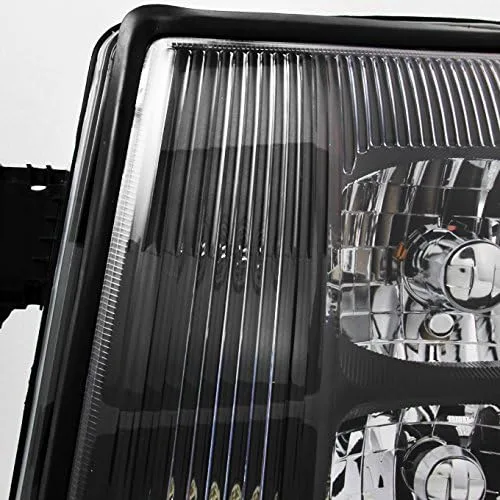 Miniatura 5 de AKKON - Para Cadillac Escalade, Faros Delanteros de Repuesto con Bisel Negro, Tipo HID Xenón