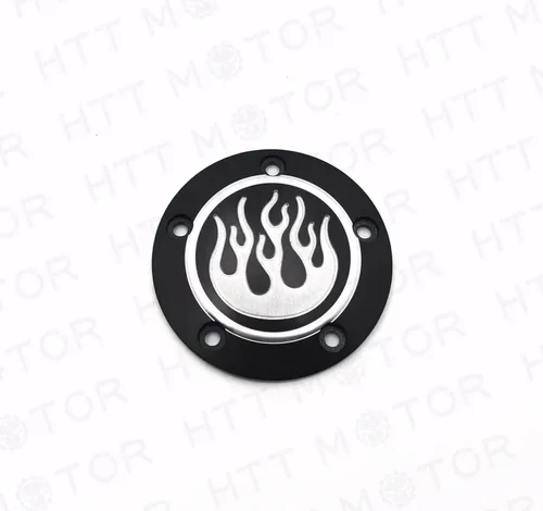 Miniatura 4 de Road King Dyna Sportster Street Bob Black Flame Fire Derby - Funda de temporizador compatible con motocicleta H-D FLD FLHR FLHR FLHTC FLHTCU FLSTSB