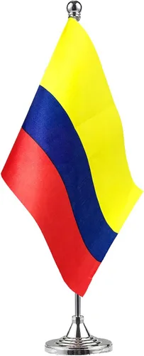 Bandera de Colombia Bandera Colombiana Bandera de mesa, Bandera de escritorio, Bandera de oficina, Banderas de País Internacionales, Festivales