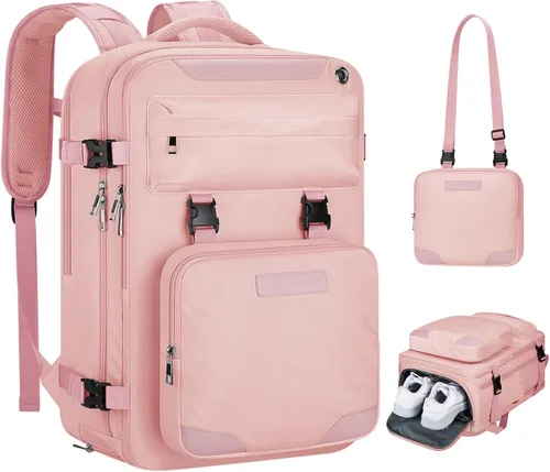 Miniatura 14 de Maelstrom Mochila de viaje para mujeres y hombres, mochila impermeable para laptop de 17 pulgadas, regalo para mochila de trabajo escolar con bolsa