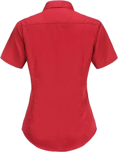 Miniatura 2 de Women Short Sleeve Button Down Shirts Cotton Camisa Manga Corta para Mujer