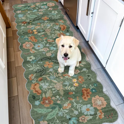 Miniatura 56 de Alfombra lavable para pasillo - 2x7 alfombras de cocina, alfombra para entrada, alfombra vintage, suave, alfombra antideslizante para piso, alfombra