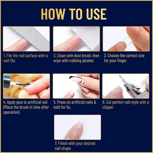 Miniatura 6 de Valitic Pegamento y Fortalecedor de Uñas Fuerte - Gel de Secado Rápido con Pincel para Uñas de Larga Duración - Enlace Adhesivo para Uñas Postizas