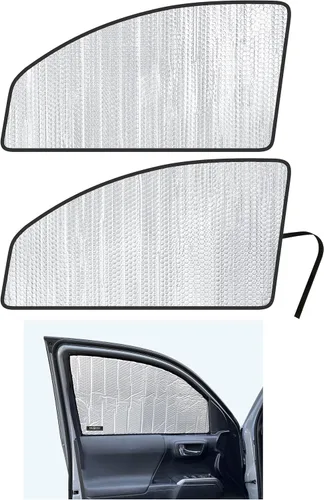 YelloPro Ventana Lateral Asiento Delantero Parasol Reflectante Ajuste Personalizado para 2016 2017 2018 2019 2020 2021 2022 2023 Toyota Tacoma, TRD