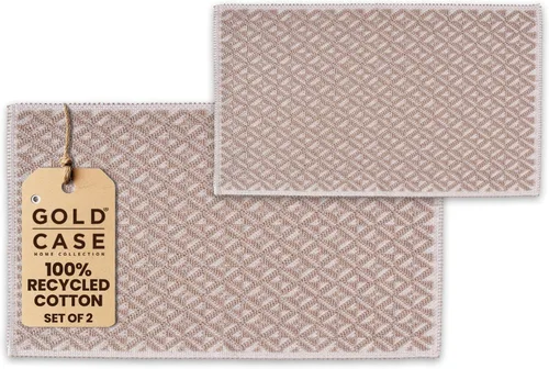 Miniatura 17 de Gold CASE - Juego de 4 Toallas de Mano Turcas para Baño, 20 x 40 pulgadas, Toallas de Baño 100% Algodón, Toalla Pequeña de Cocina Aphrodite