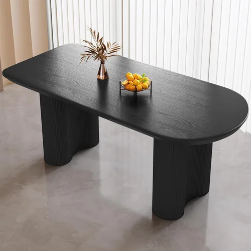 Miniatura 12 de Miuuod Mesa de comedor que ahorra espacio para apartamentos pequeños para 4-6 personas, muebles resistentes de mediados de siglo