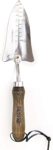 Burpee - Pala de acero inoxidable resistente, herramienta para jardinería Nuez