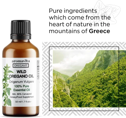 Miniatura 3 de Oregavit Aceite de orégano griego salvaje 100% puro, 100% puro sin diluir, 86-90% Carvacrol, alta potencia, apoyo inmunológico, a base de plantas
