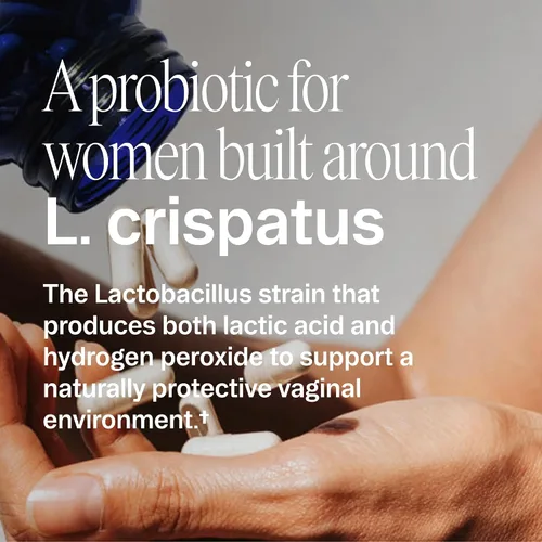 Miniatura 2 de Ora Organic Probiótico para mujeres con L. crispatus, 6 cepas de Lactobacillus clínicamente estudiadas para la salud vaginal, pH y del tracto