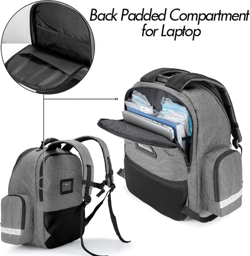 Miniatura 4 de Trunab Bolsa de primeros auxilios para trauma, mochila vacía, kits de emergencia médica, paquete de bolsa de salto para emergencias médicas, EMS