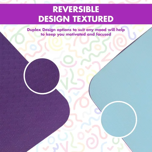 Miniatura 2 de Tapete de yoga – Esterilla de yoga reversible de 0.236 in con impresión premium, extra gruesa y grande, antideslizante, para todo tipo de yoga