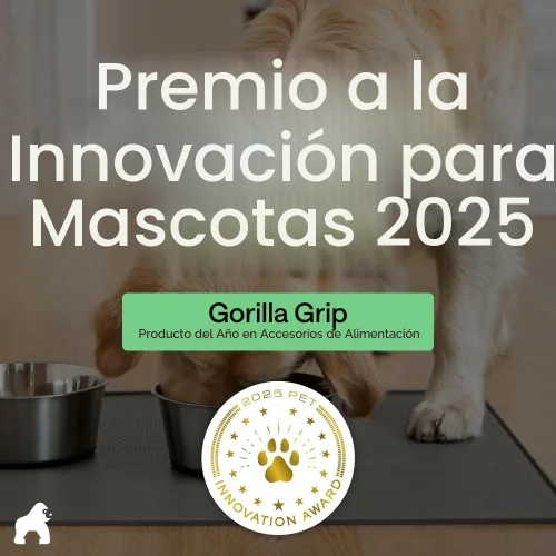 Miniatura 6 de Gorilla Grip - Tapete de 100% silicona impermeable con borde elevado, sin BPA, para alimentación de mascotas, contiene derrames, protege el piso