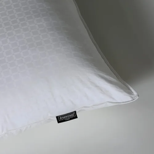 Miniatura 2 de Cuddledown Dreamstead Juego de almohada alternativa de plumón Juego de 2 Carcasa 100% algodón, tejido de ventana Relleno europeo de primera