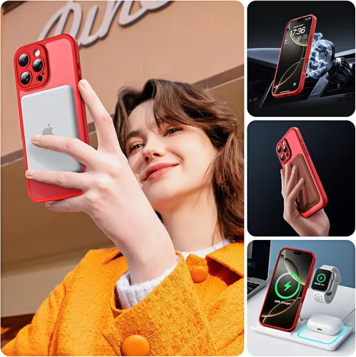 Miniatura 230 de TOCOL Funda para iPhone 11, compatible con Magsafe, protección completa de cámara, imanes integrados, protección contra caídas, funda translúcida