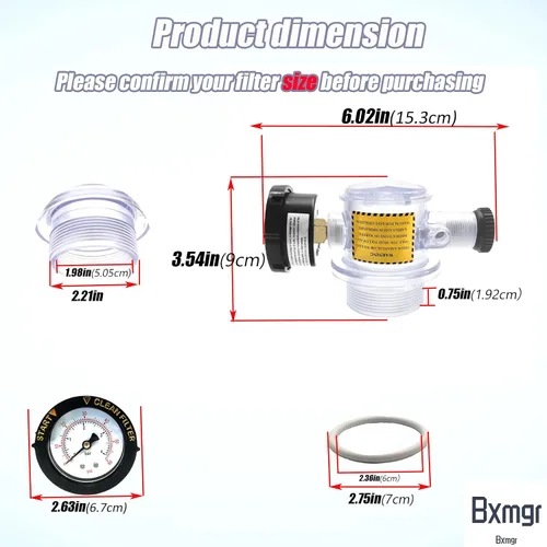 Miniatura 4 de 273564Z - Válvula manual de alivio de aire, 273564Z, compatible con Pentair para Triton II, Triton C, TR100C y TR140C, filtros de arena de spa