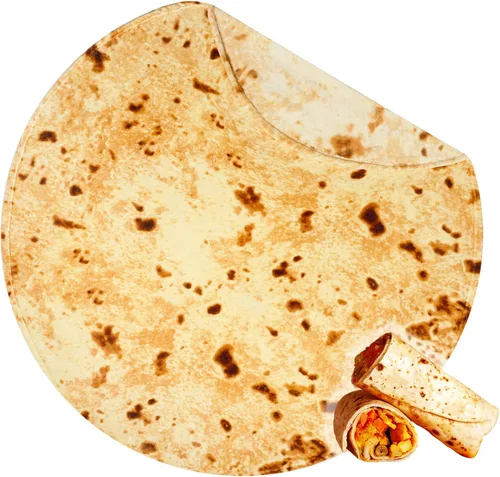 Miniatura 17 de Bnuitland - Manta graciosa de 72 pulgadas con diseño de pizza y funda para almohada (45×45 cm), 300 GSM, manta gigante de doble cara, novedosa