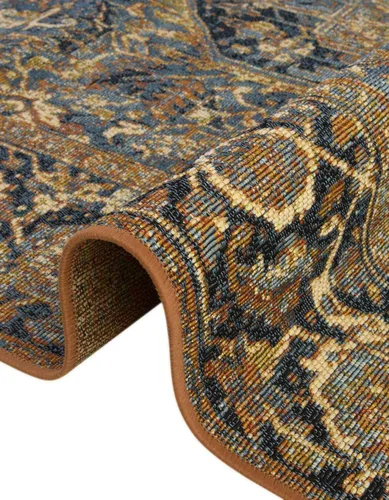 Miniatura 4 de Unique Loom Outdoor Traditional Collection - Alfombra de área - Nosara (4 pies 1 pulgada x 6 pies 1 pulgada, rectangular, azul/azul claro)