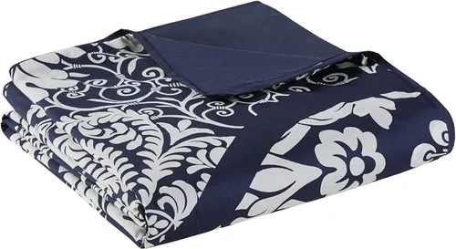 Miniatura 15 de Madison Park Vienna - Juego de edredón 100 % algodón, diseño clásico tradicional, acogedora funda de edredón para todas las estaciones, fundas a