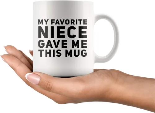 Miniatura 7 de Panvola Mi sobrina favorita me regaló esta taza Divertida Regalos Para Tías Y Tíos Celebración De Cumpleaños La Mejor Tía Apreciación Taza De Café