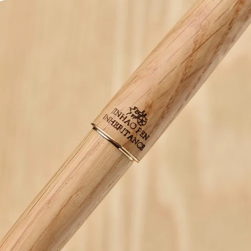 Miniatura 4 de Jinhao 9036 - Pluma estilográfica de madera natural hecha a mano, punta extrafina, color roble
